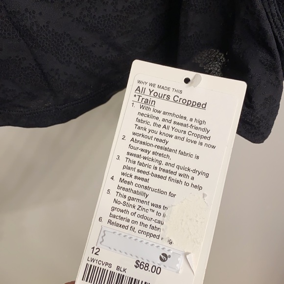 Lululemon All Yours Crop Tank - Picture 9 of 9